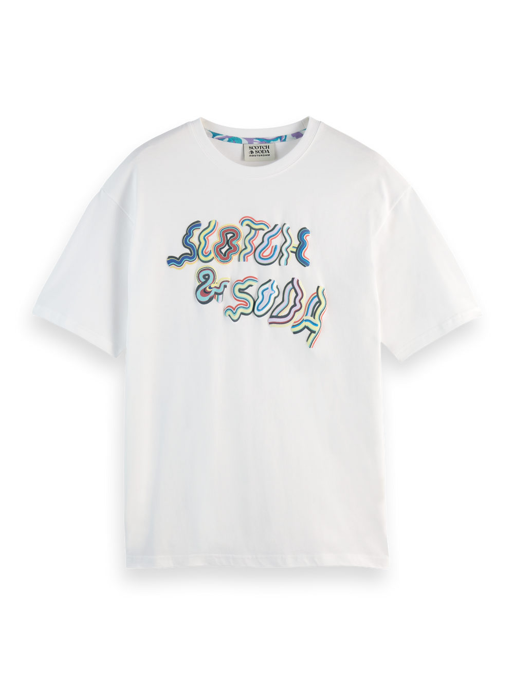 SCOTCH AND SODA Relaxed-Fit Front Artwork T-Shirt - Gravity NYC