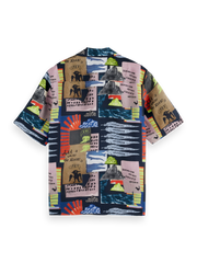 SCOTCH AND SODA Relaxed-Fit Tencel All-Over Printed Shirt - Gravity NYC