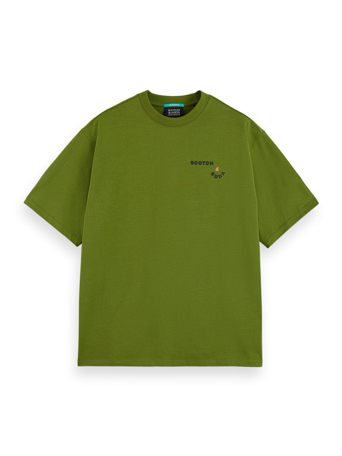 SCOTCH AND SODA Loose-Fit Front and Back Artwork T-Shirt