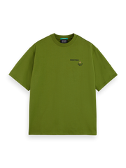 SCOTCH AND SODA Loose-Fit Front and Back Artwork T-Shirt