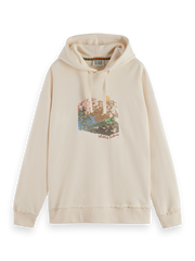 SCOTCH AND SODA Loose-Fit Embroidered Artwork Hoodie - Gravity NYC