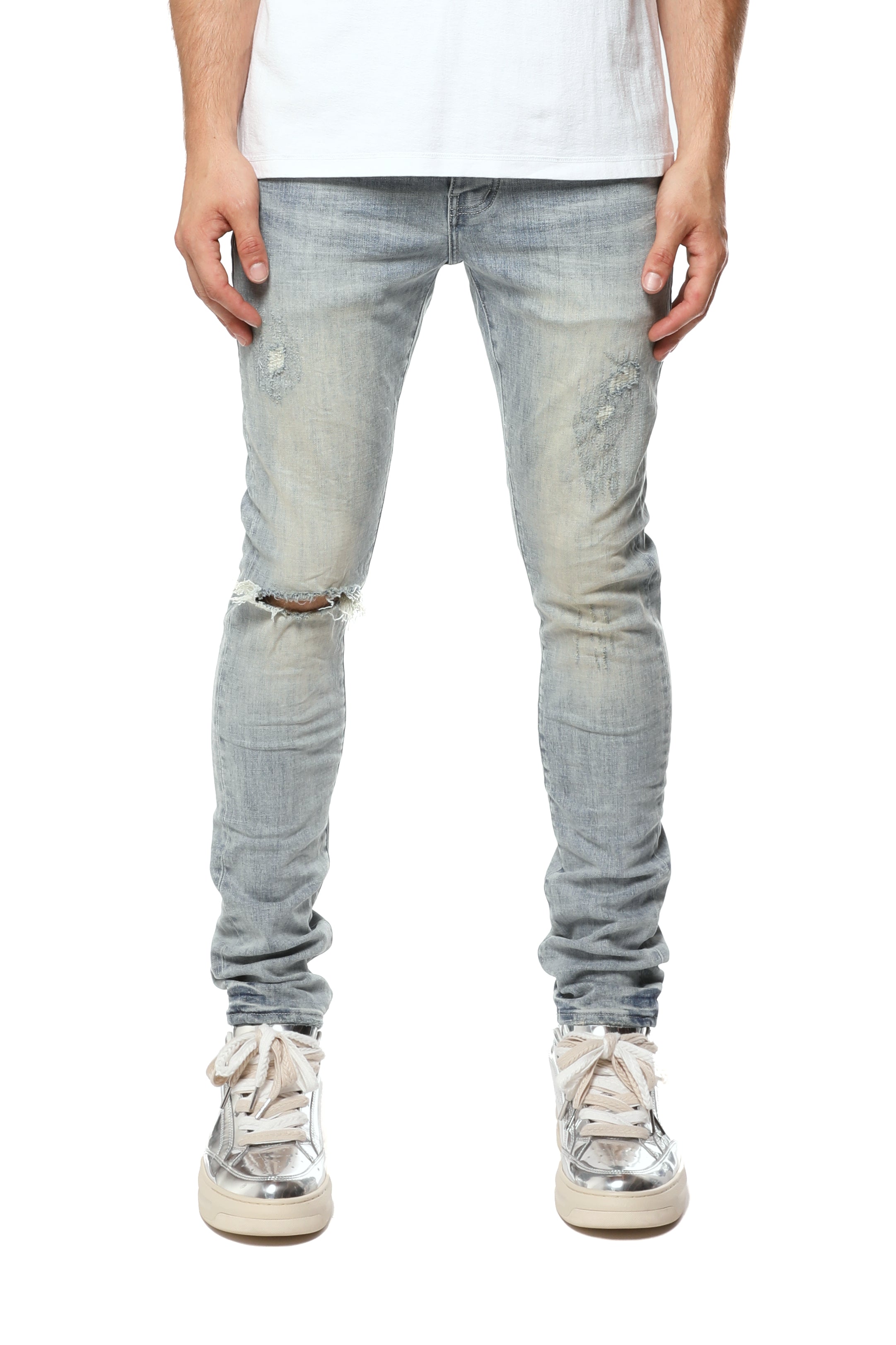 PURPLE BRAND P001 Three Year Light Indigo - Gravity NYC