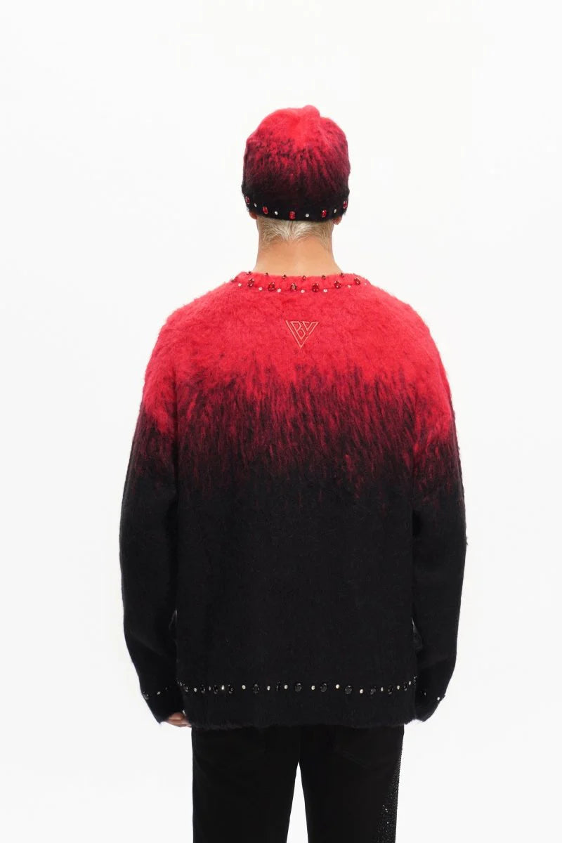 VALABASAS Cuello redondo de mohair "arreglado" Imagen secundaria del producto