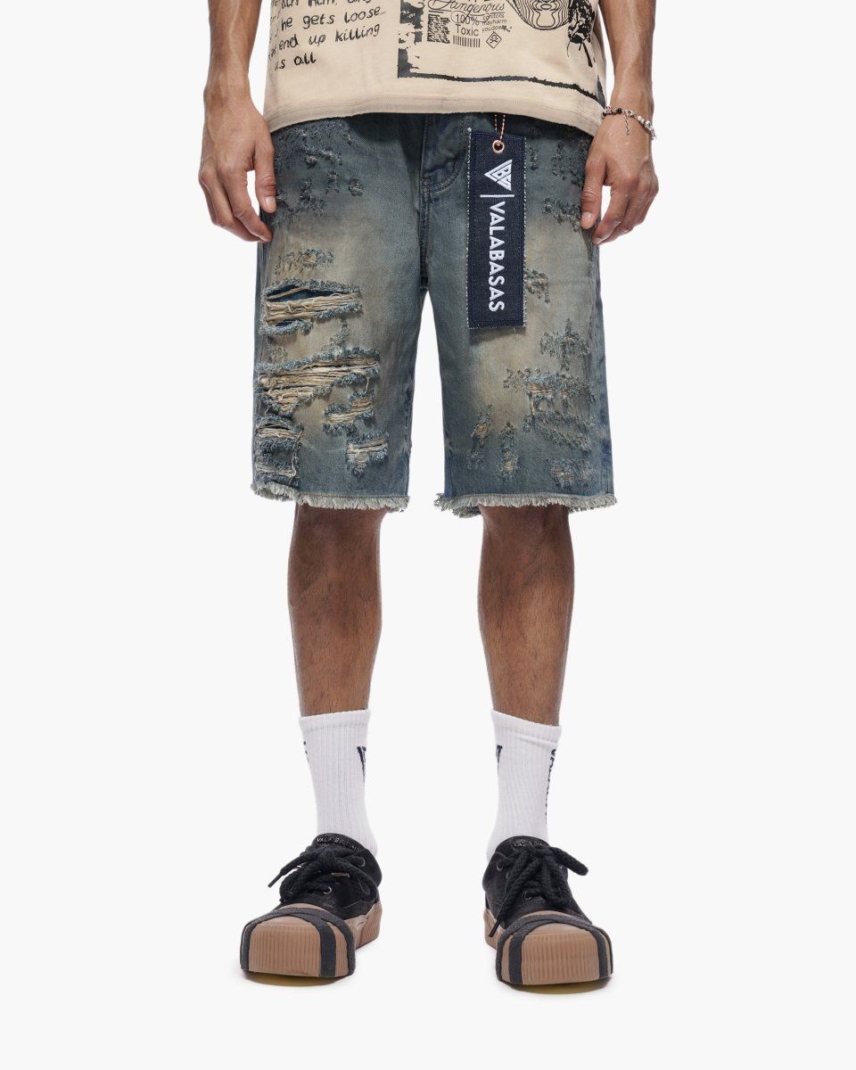 VALABASAS-Men's Jean Shorts and Denim Shorts Imagen principal del producto