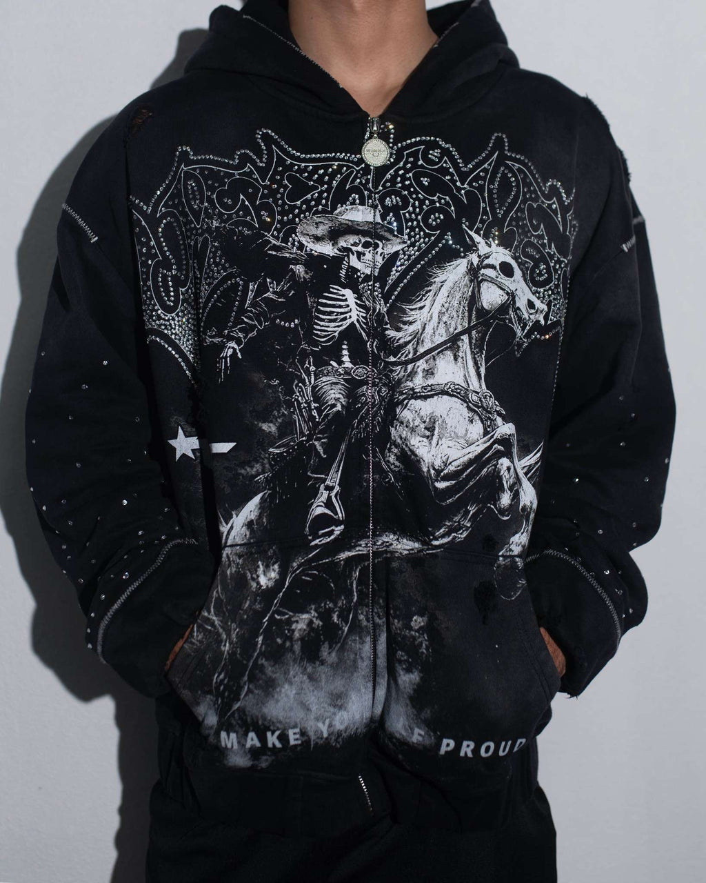 VERIFIED STAR-Men's Zip-Up Hoodies