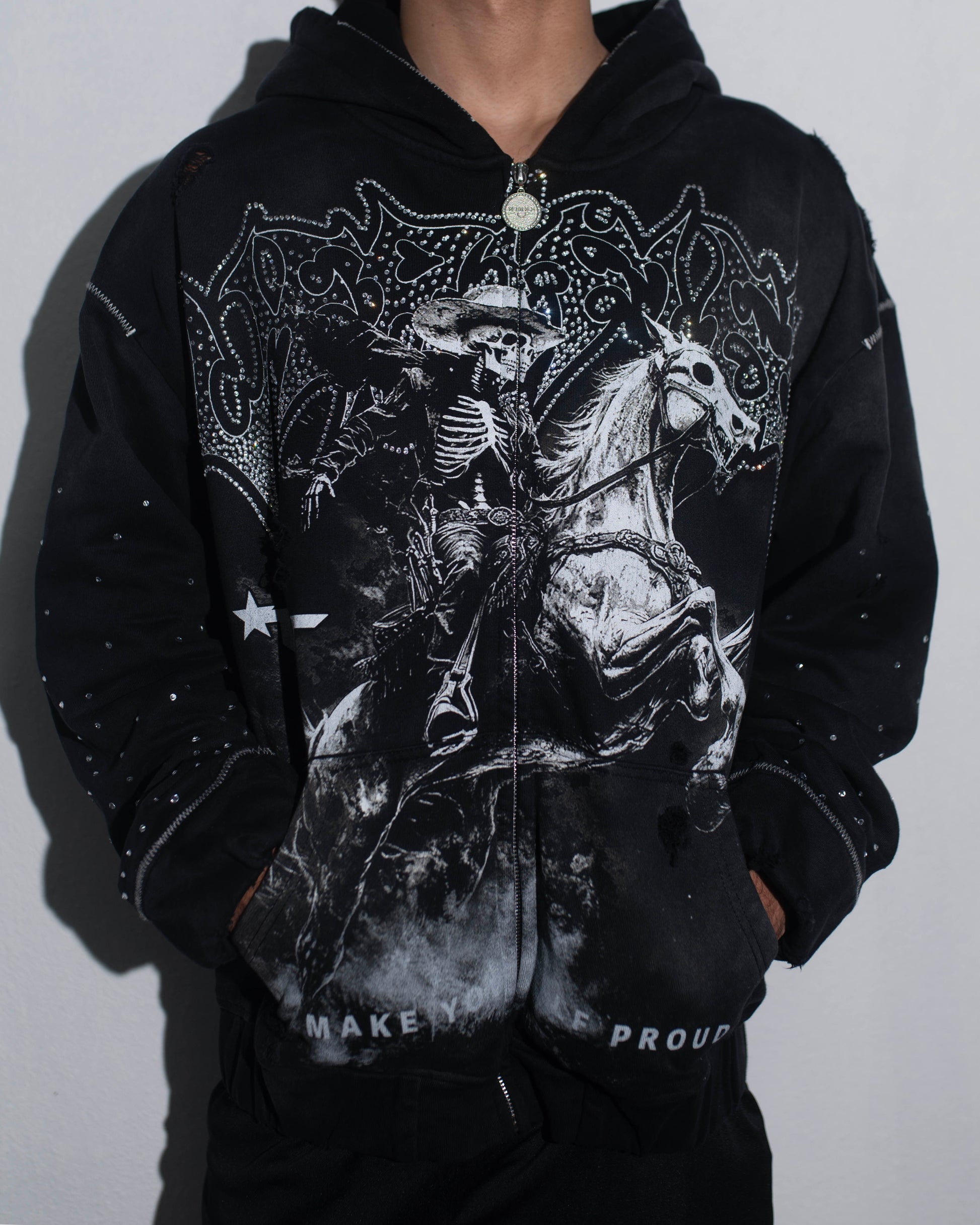 VERIFIED STAR-Men's Zip-Up Hoodies Imagen principal del producto