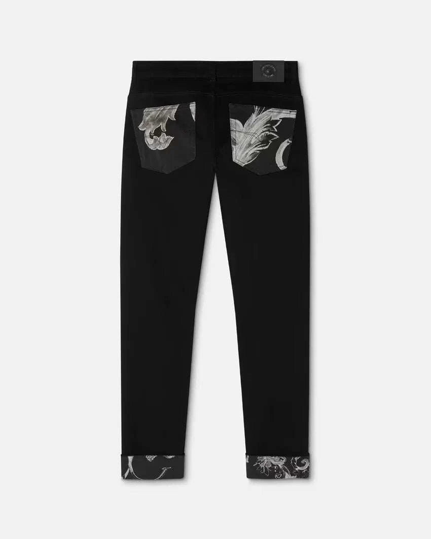 VERSACE JEANS COUTURE Outline Barocco Narrow-Fit Jeans Secondary image
