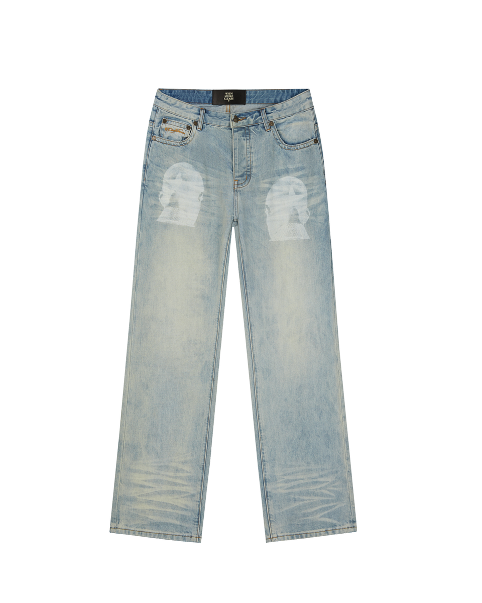 WHEN SMOKE CLEARS-Straight Jeans-Gravity NYC