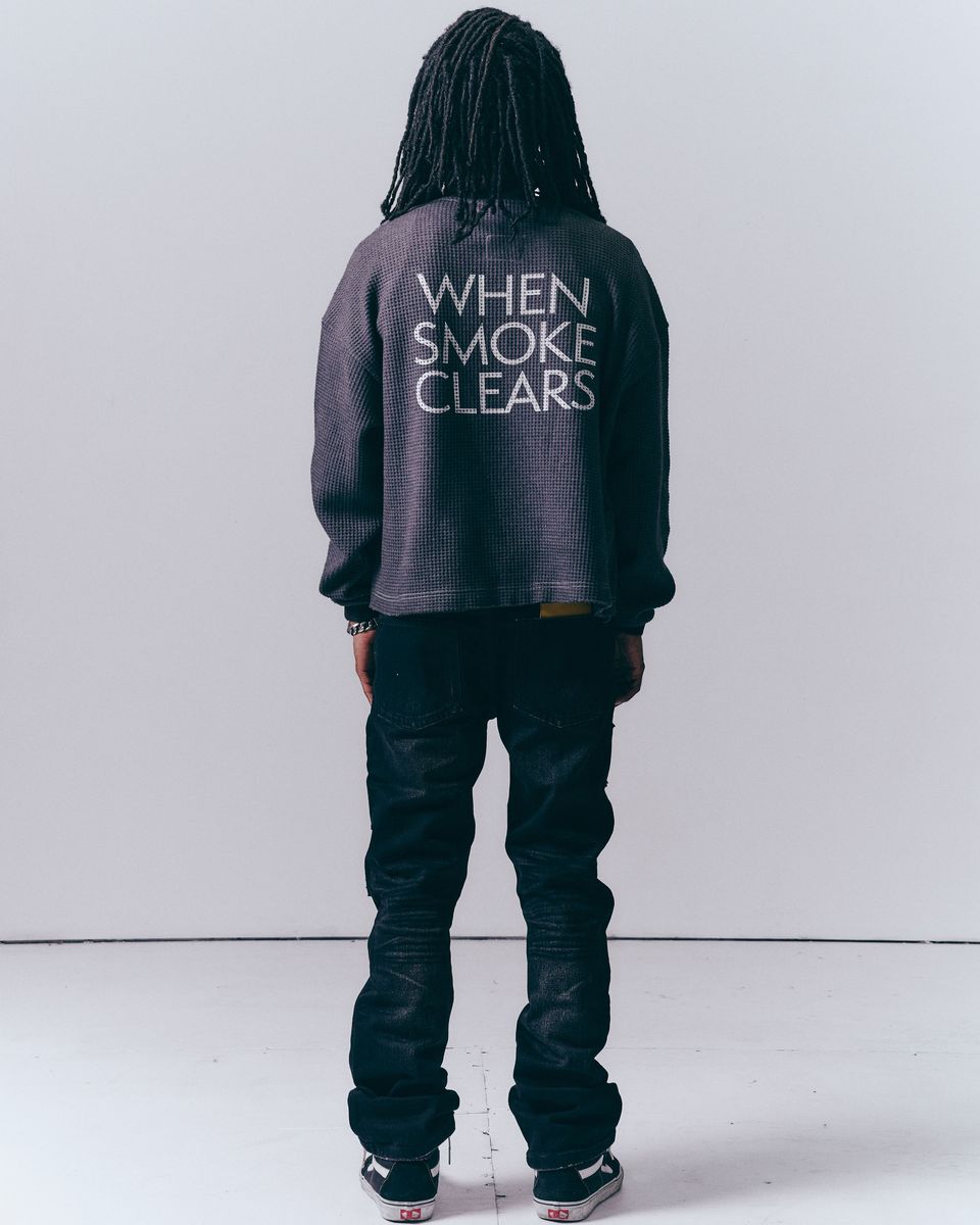 WHEN SMOKE CLEARS-Long Sleeve T-Shirts-Gravity NYC Secondary image