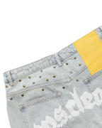 WHEN SMOKE CLEARS-Men's Jean Shorts and Denim Shorts