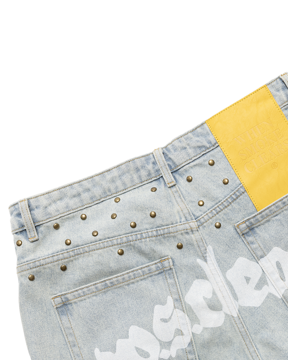 WHEN SMOKE CLEARS-Men's Jean Shorts and Denim Shorts