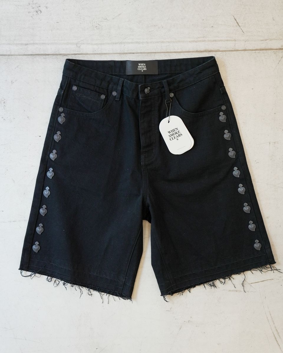 WHEN SMOKE CLEARS-Men's Jean Shorts and Denim Shorts