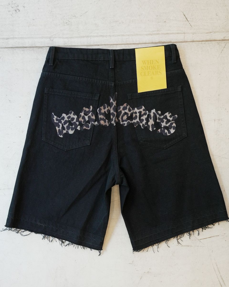 WHEN SMOKE CLEARS-Men's Jean Shorts and Denim Shorts