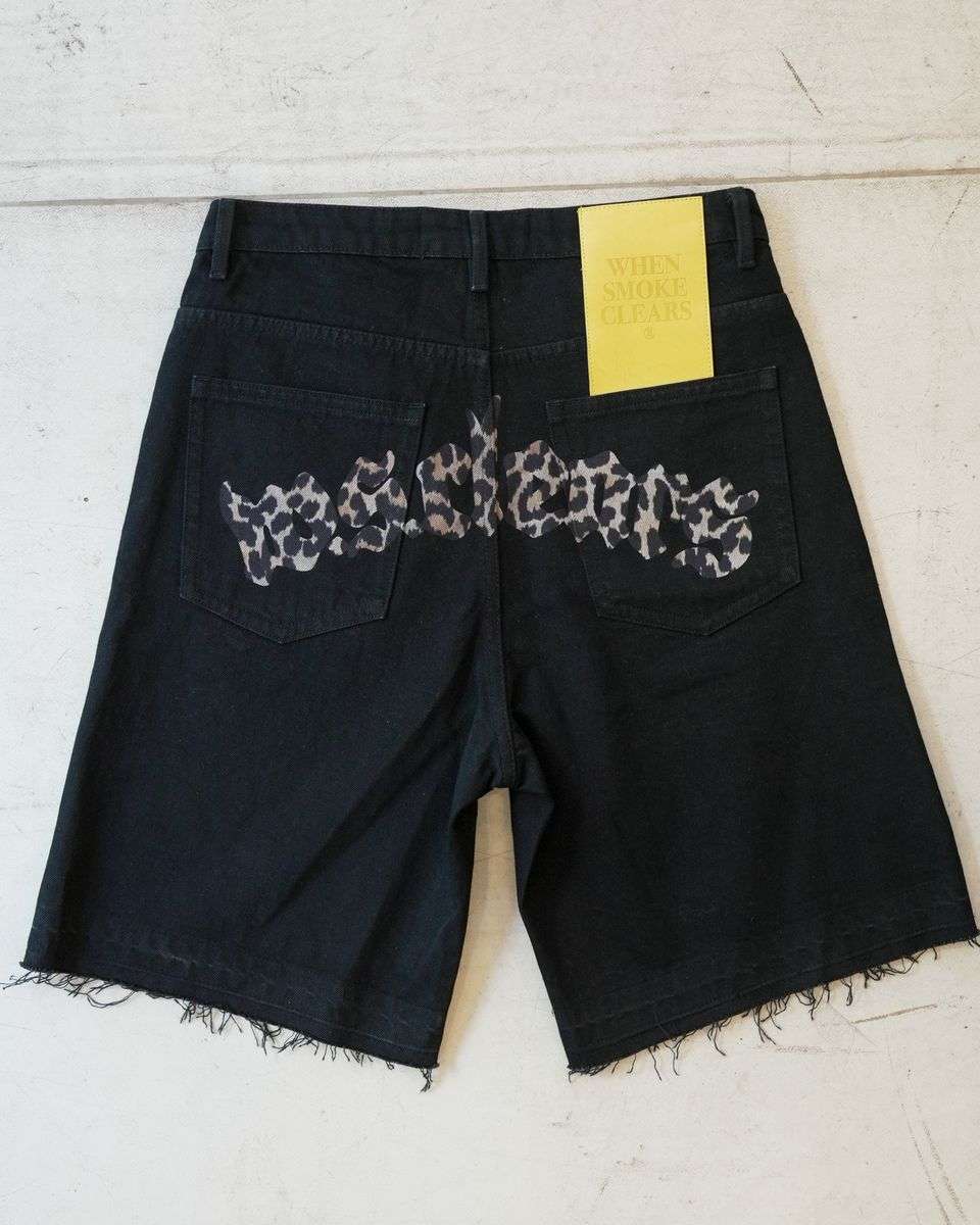 WHEN SMOKE CLEARS-Men's Jean Shorts and Denim Shorts