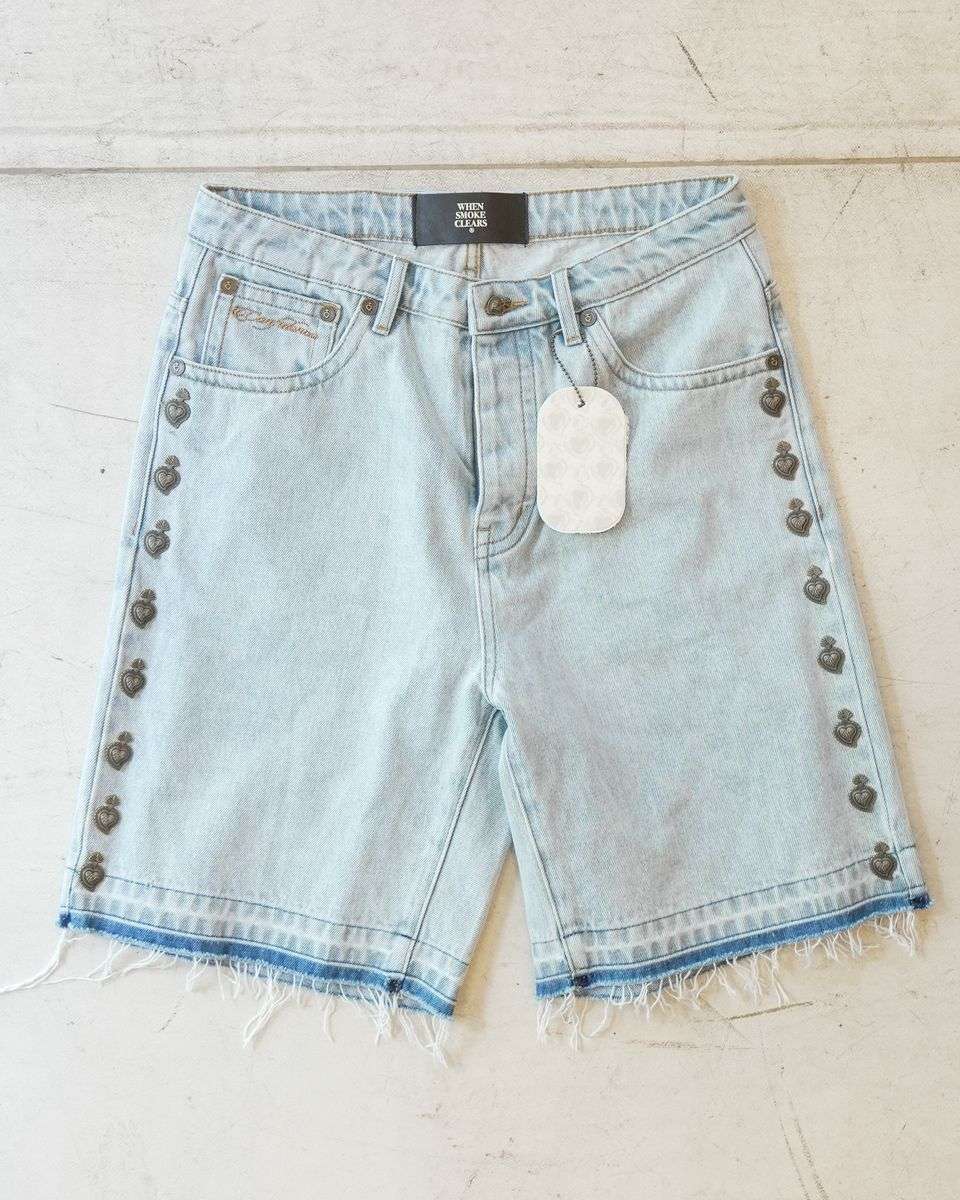 WHEN SMOKE CLEARS-Men's Jean Shorts and Denim Shorts Imagen principal del producto