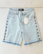 WHEN SMOKE CLEARS-Men's Jean Shorts and Denim Shorts