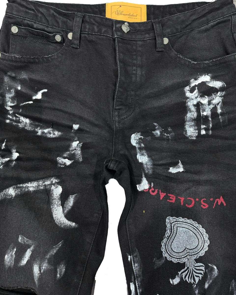 WHEN SMOKE CLEARS-Men's Baggy Fit Jeans and Denim