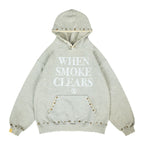 WHEN SMOKE CLEARS-Men's Pullover Hoodies