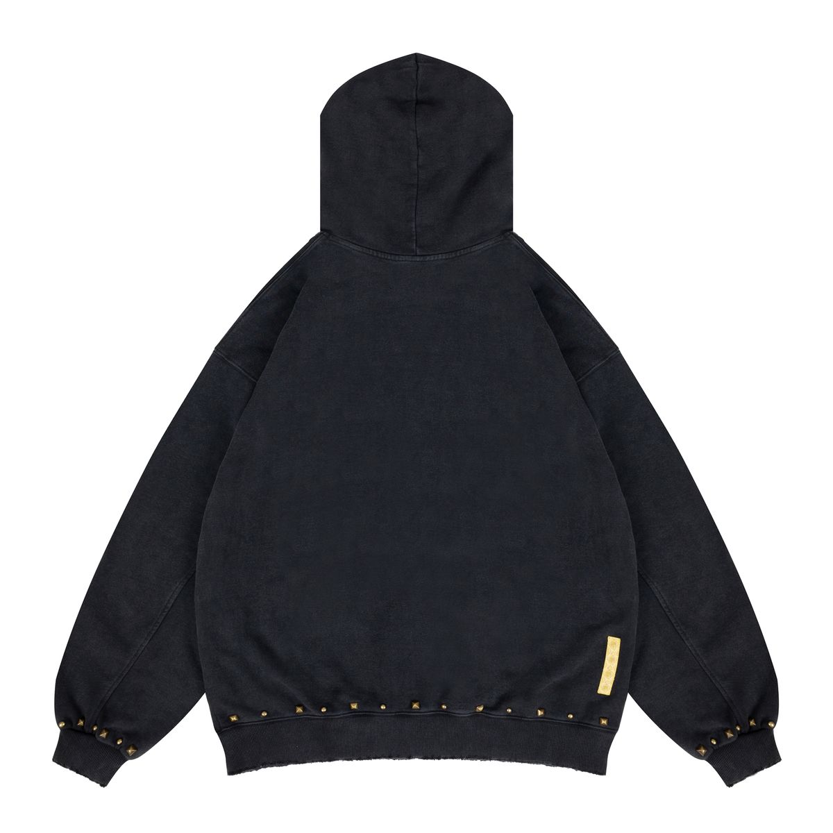 WHEN SMOKE CLEARS Studded Logo Hoodie Secondary image