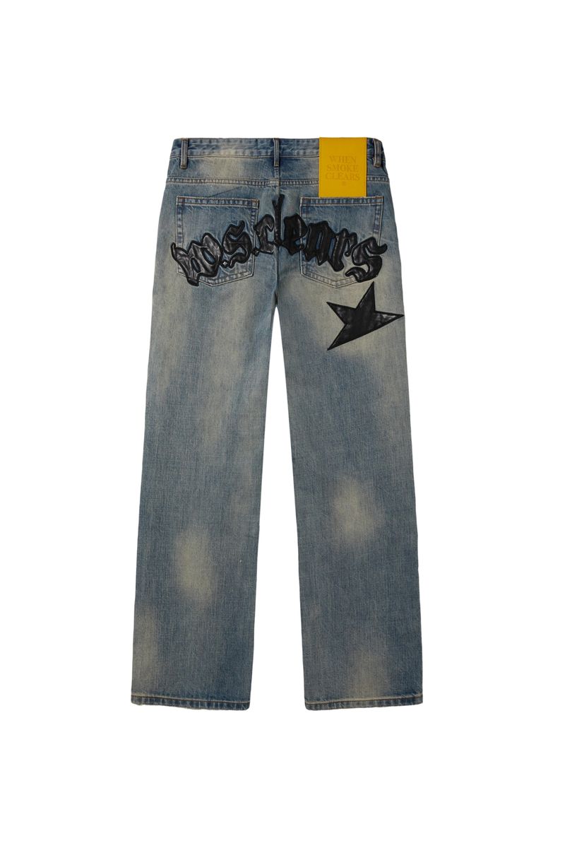 WHEN SMOKE CLEARS-Men's Baggy Fit Jeans and Denim