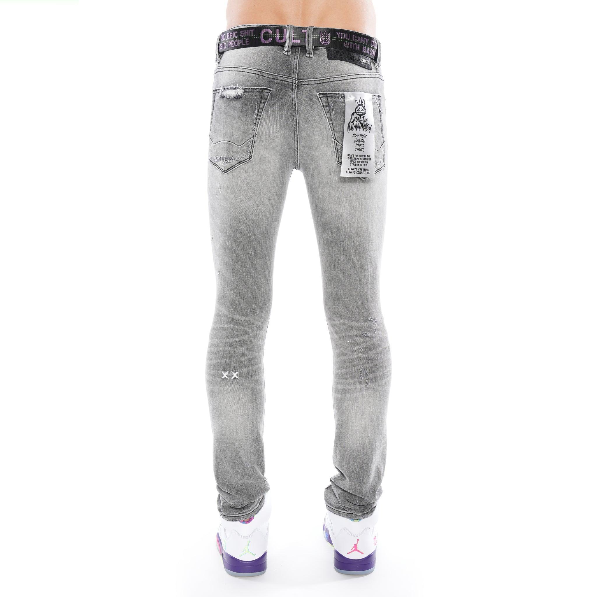 CULT OF INDIVIDUALITY PUNK SUPER SKINNY BELTED STRETCH - Gravity NYC