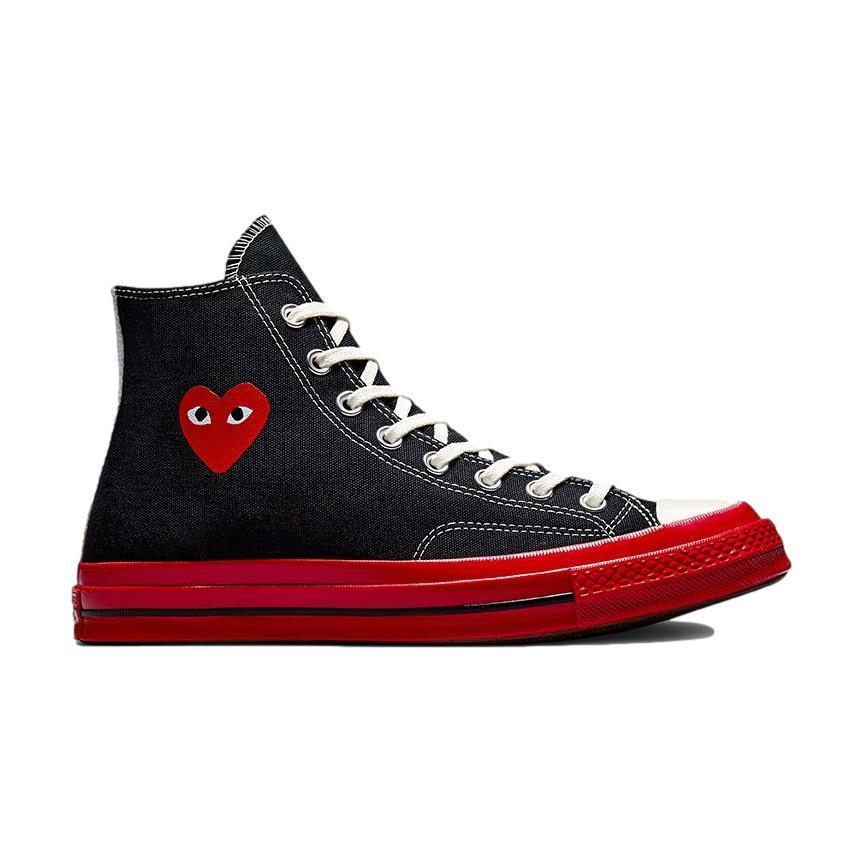 COMME DES GARCONS CONVERSE HI TOP 1970 RED SOLE (A01793C) Gravity NYC