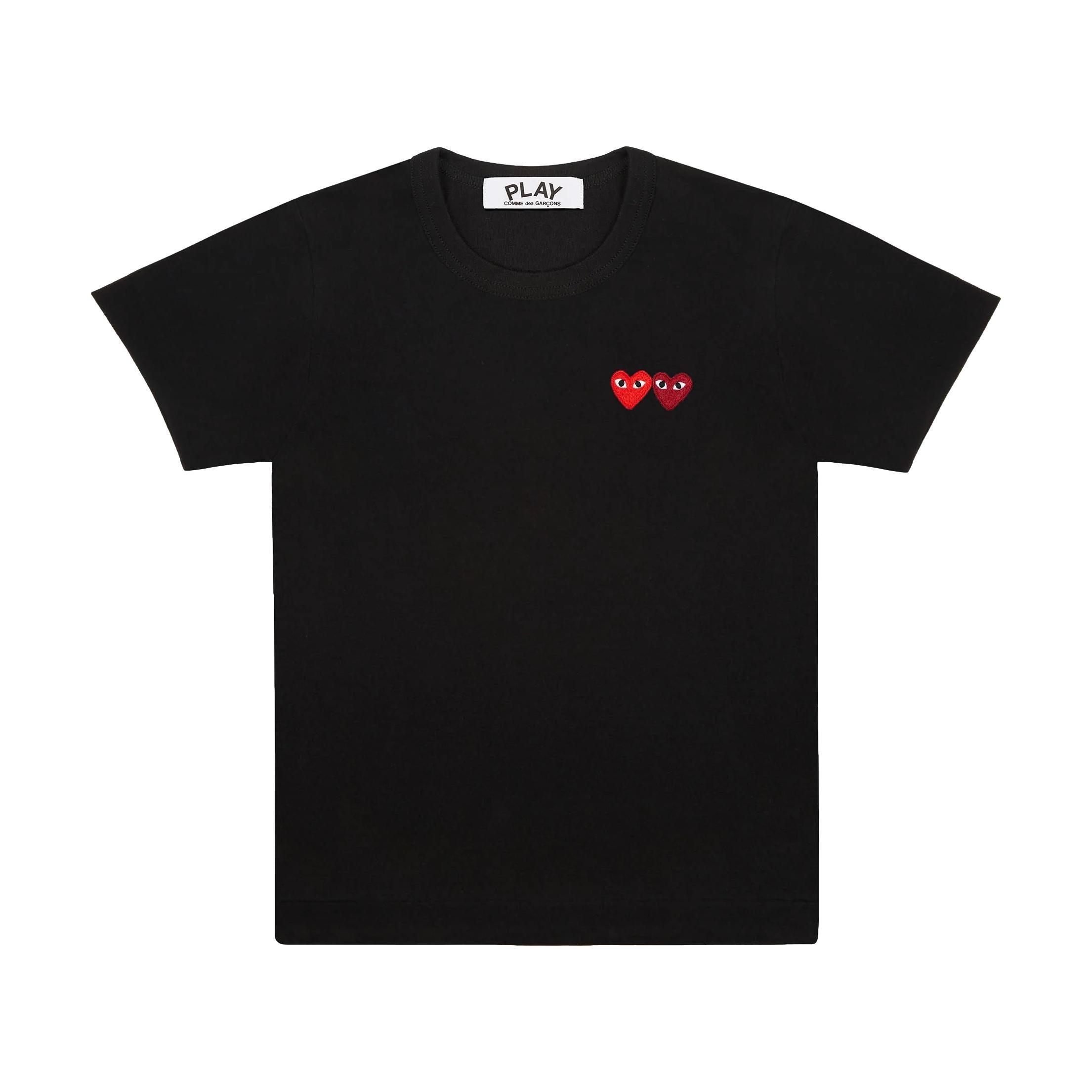 COMME DES GARCONS PLAY DOUBLE HEARTS TEE Gravity NYC