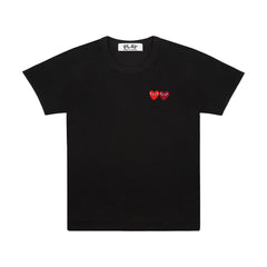 COMME DES GARCONS PLAY DOUBLE HEARTS TEE Gravity NYC