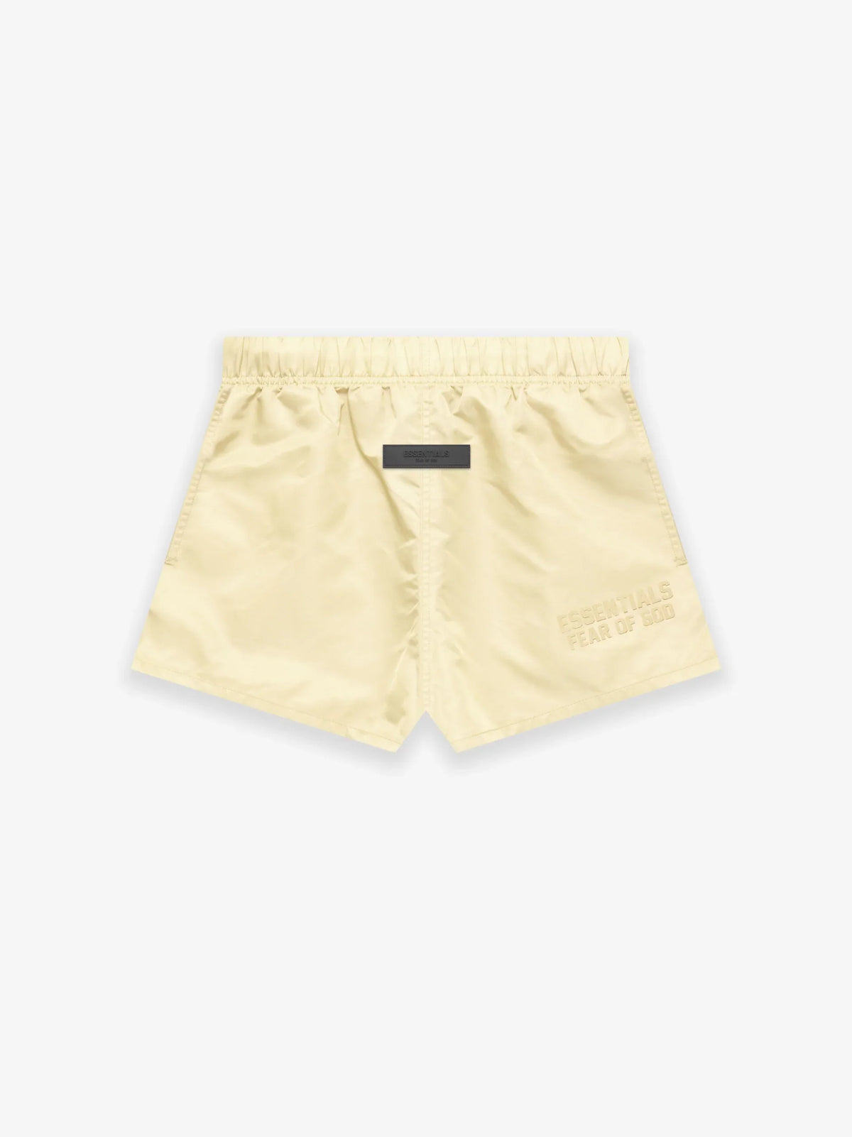 ESSENTIALS NYLON RUNNING SHORTS CANARY Gravity NYC