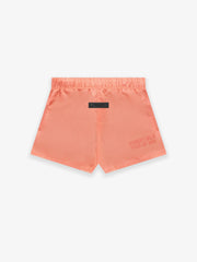 ESSENTIALS NYLON RUNNING SHORTS CORAL Gravity NYC