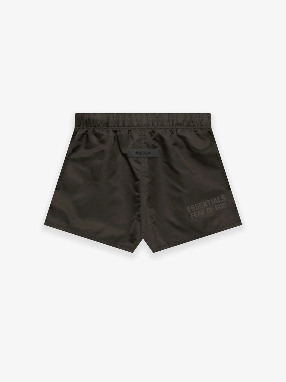 ESSENTIALS NYLON RUNNNING SHORTS OFF BLACK Gravity NYC