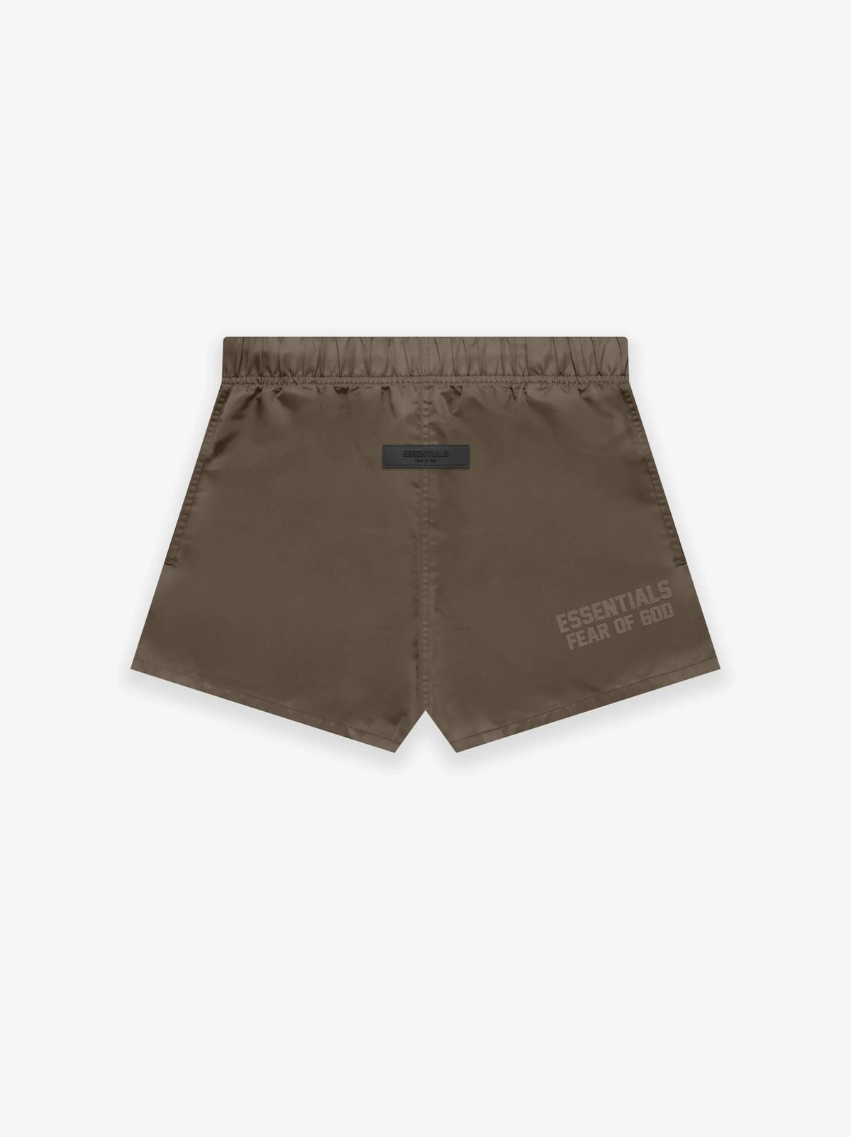 ESSENTIALS WOOD NYLON RUNNING SHORTS Gravity NYC