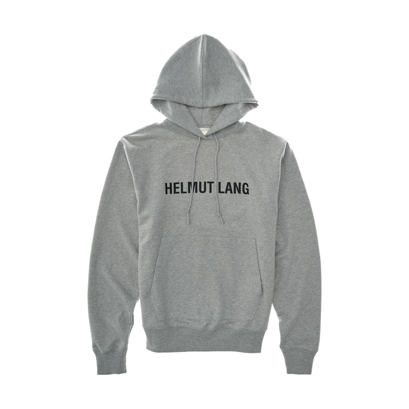 HELMUT LANG Core Logo Hoodie XS Grey