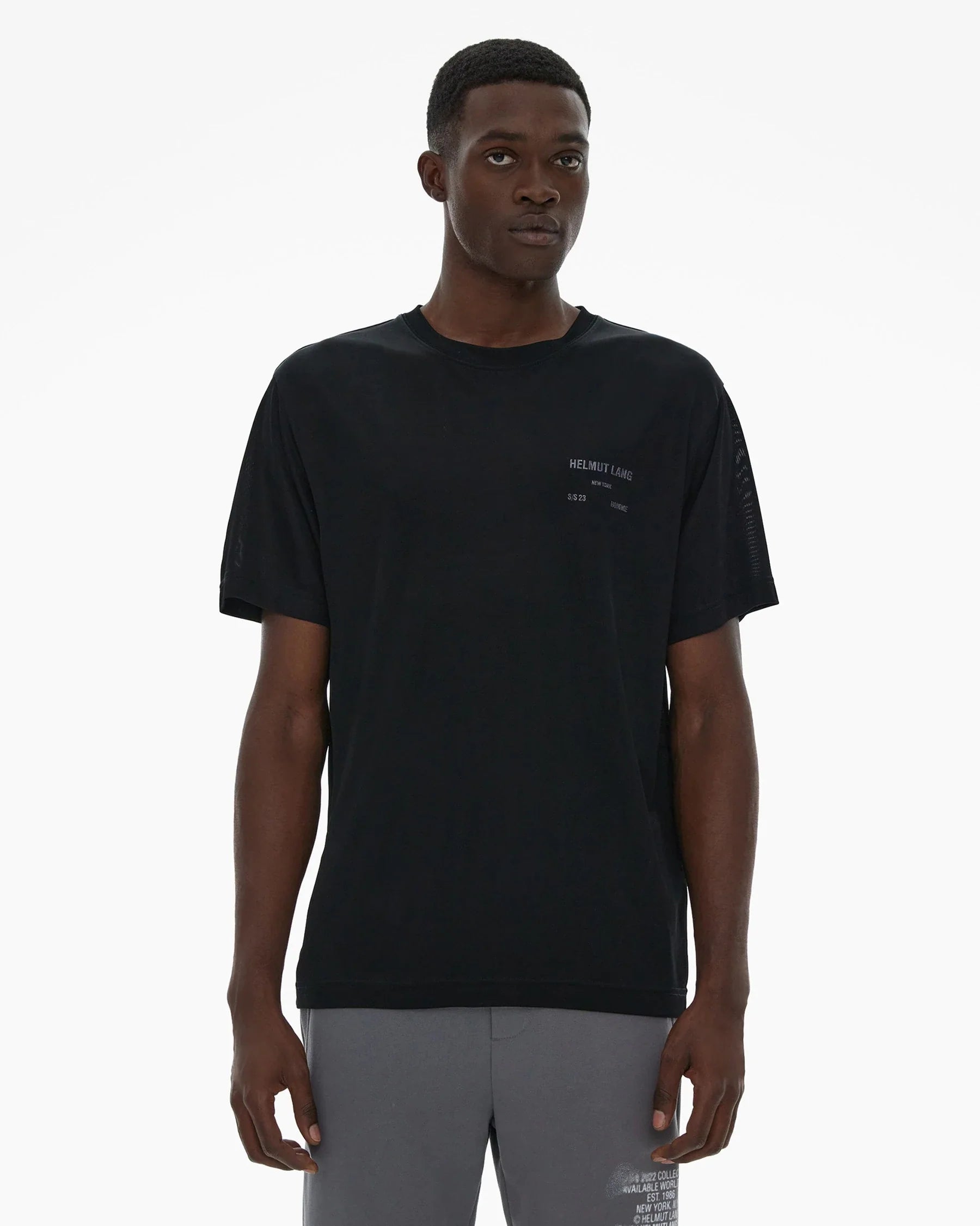 HELMUT LANG MESH LOGO TEE Gravity NYC