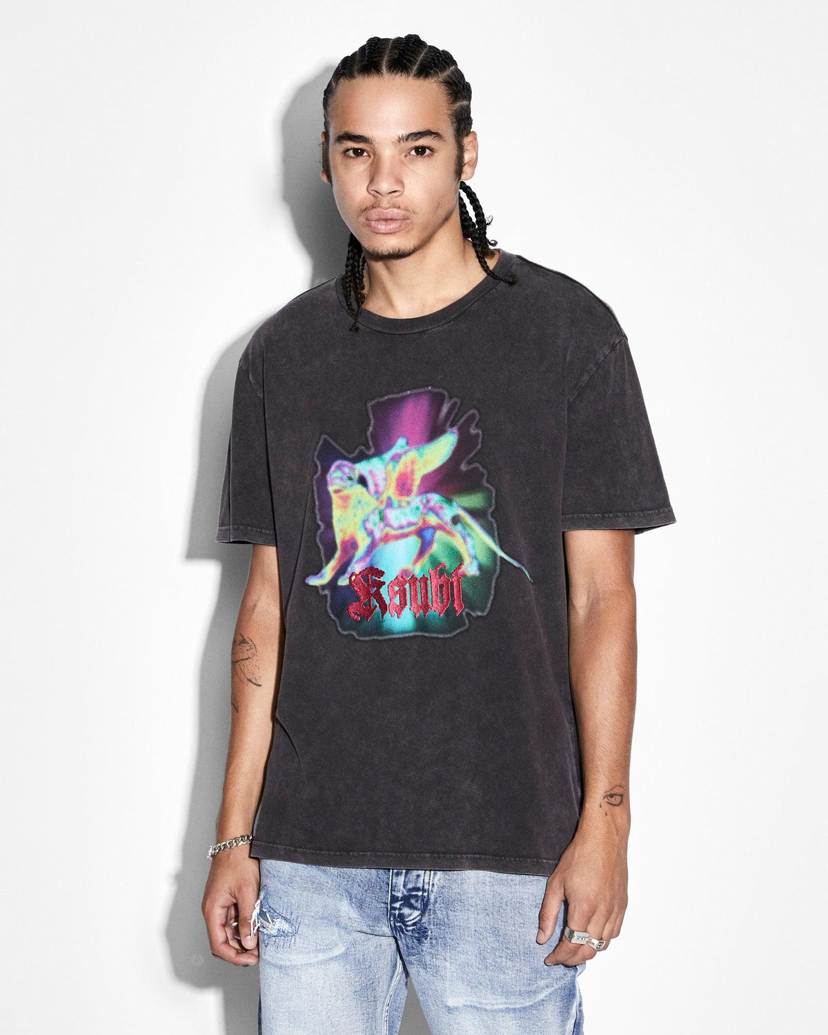 KSUBI Griffin Kash SS Tee Acid Black Gravity NYC