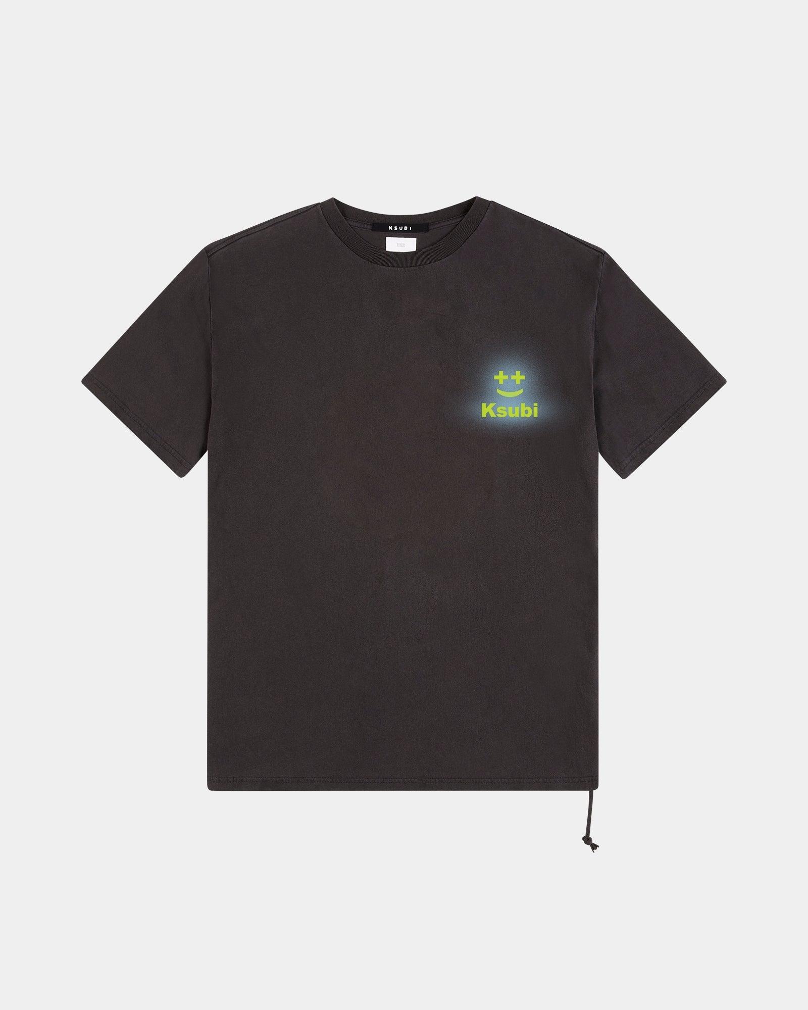 KSUBI Happy Glow Biggie SS Tee Faded Black Gravity NYC