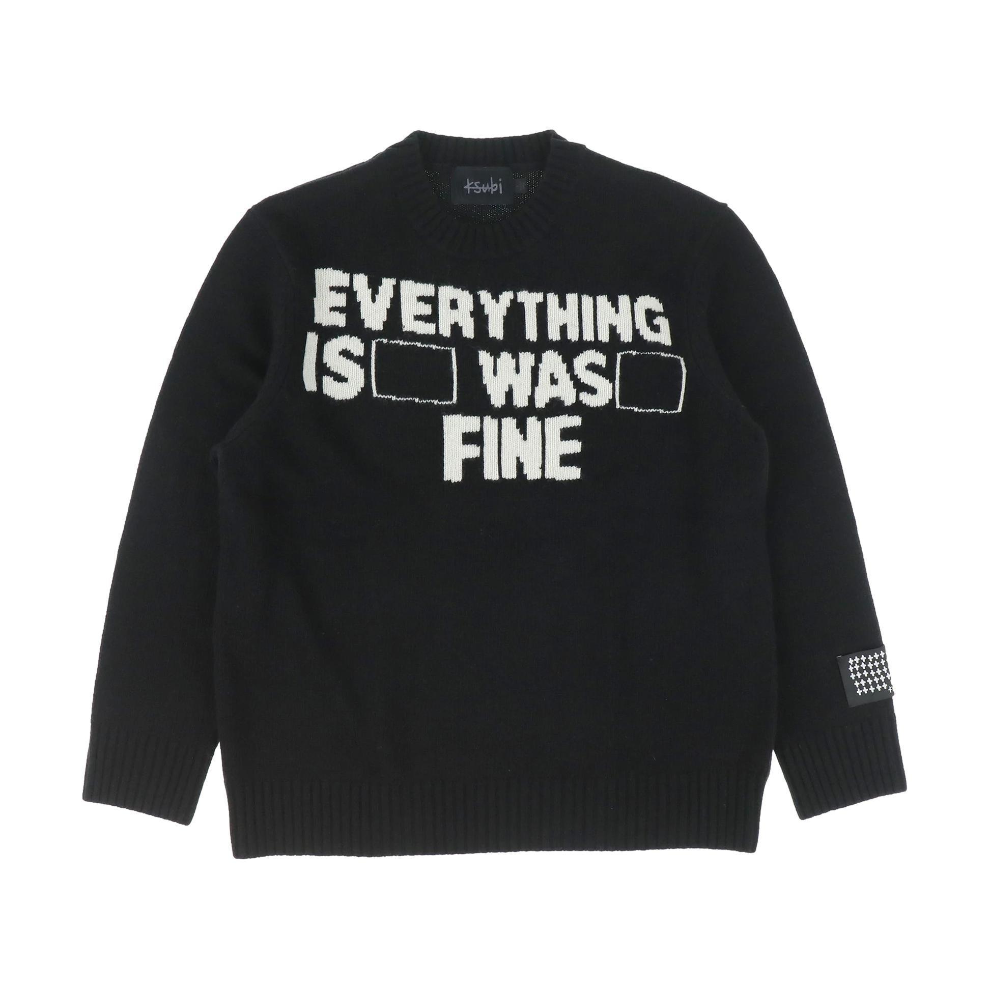 KSUBI I'm Fine Sweater Gravity NYC