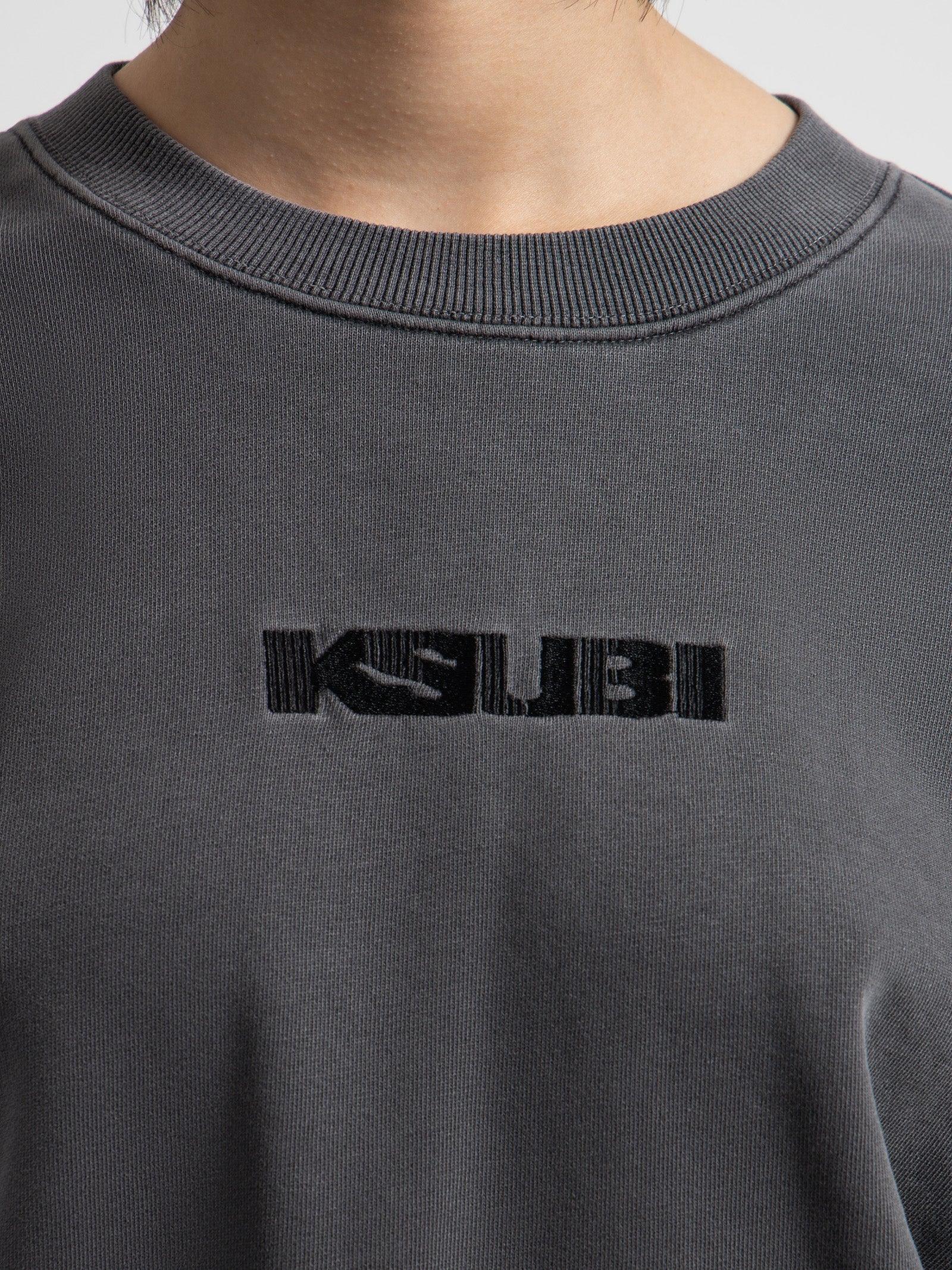 KSUBI Women's Sott Klassic Crew Sweat in Cinder Gravity NYC