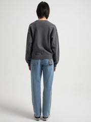 KSUBI Women's Sott Klassic Crew Sweat in Cinder Gravity NYC