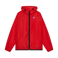 CDG PLAY KWAY HOODED JACKET RED - Gravity NYC