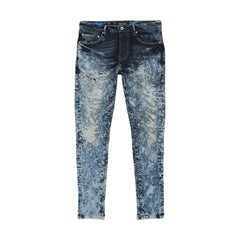 PURPLE BRAND P001 Indigo Heavy Bleach Repair Skinny Gravity NYC