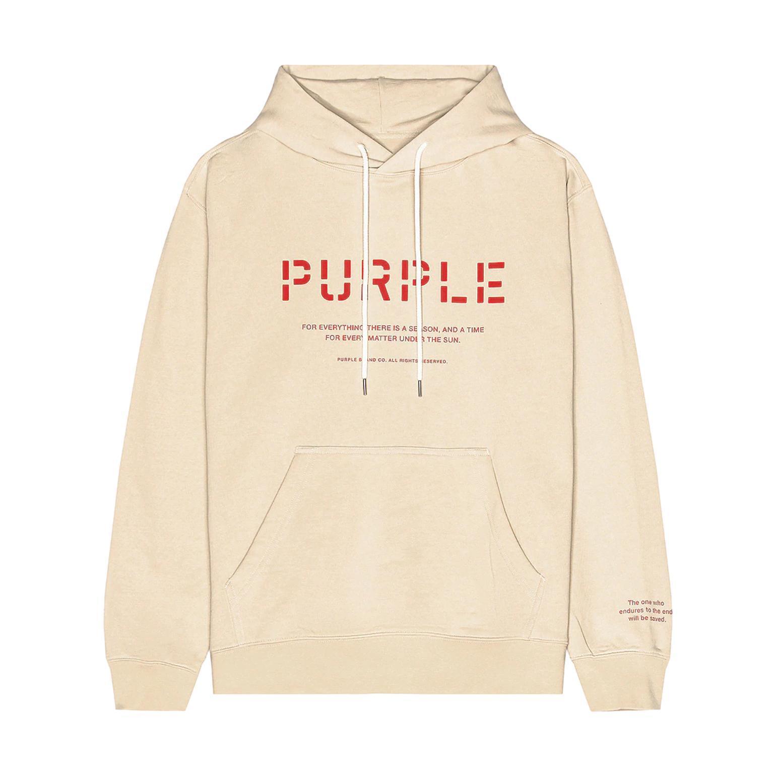 PURPLE BRAND P410 French Stencil Logo Hoodie Gravity NYC