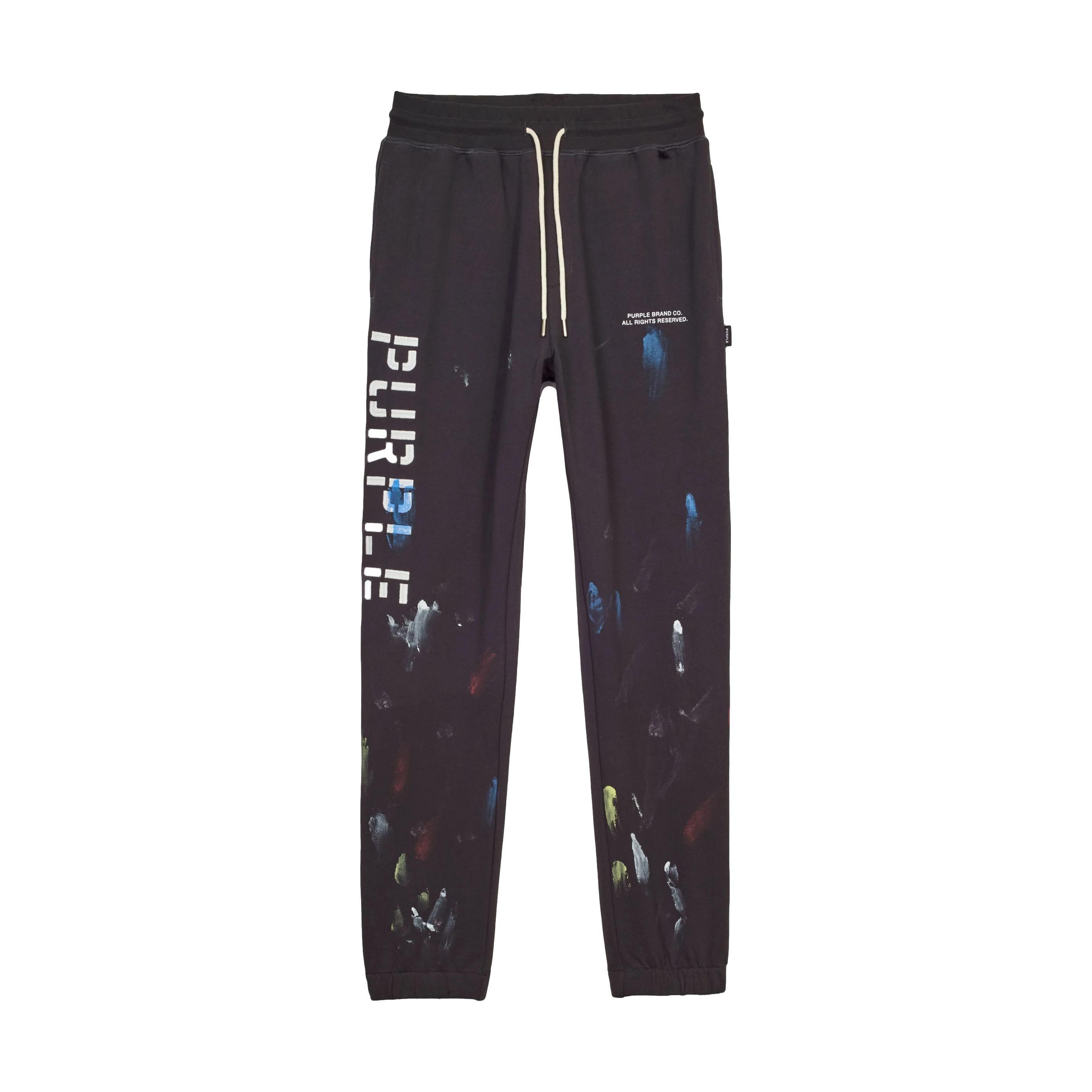 PURPLE BRAND P412 Military Stencil Paint Joggers Gravity NYC