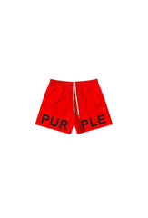 PURPLE BRAND P504 All Around Poppy Red Short Gravity NYC