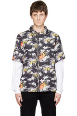 RTA Ossian Black Puffy Maui Shirt Gravity NYC