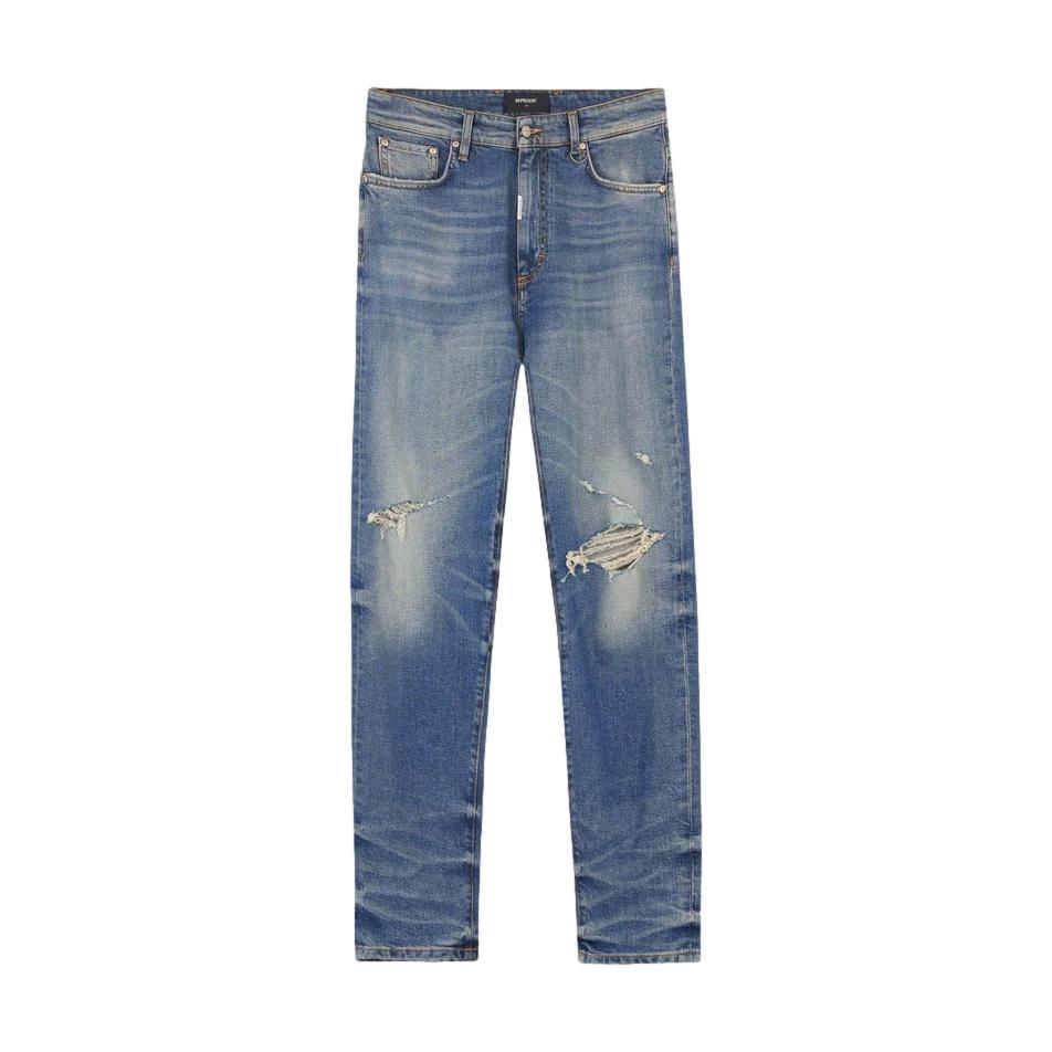 REPRESENT BAGGY DESTROYER VINTAGE BLUE JEANS - Gravity NYC